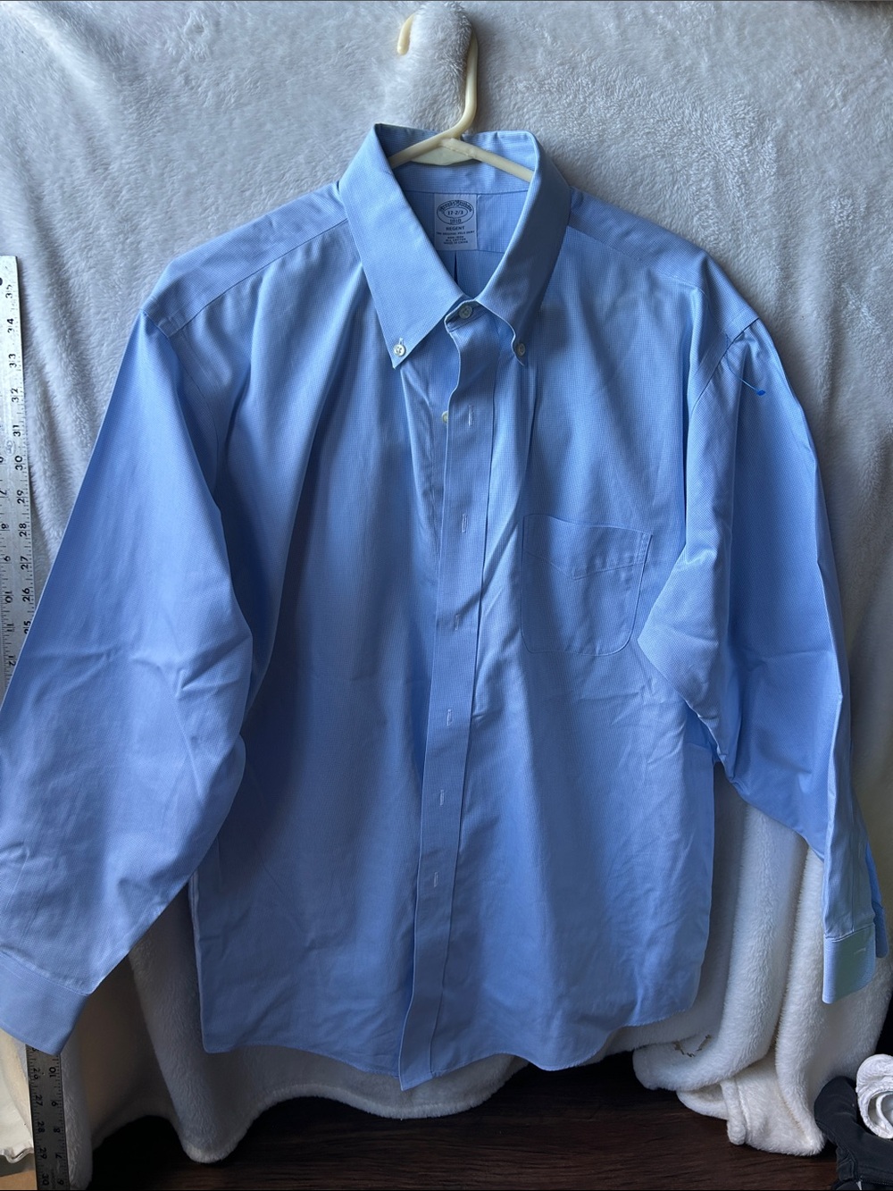 Brooks brothers Men's regent Light Blue Button-Down Dress Shirt - Classic Fit